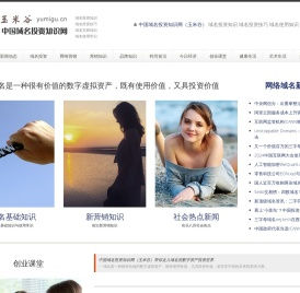 中国域名投资知识网（玉米谷）