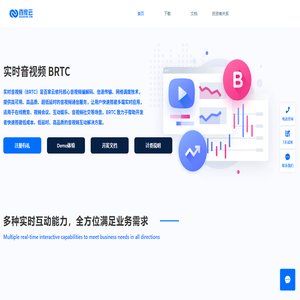 百家云BRTC专业的实时音视频PaaS云服务,音视频,视频通话,语音通话,互动直播,互动白板