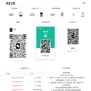 信安之路POC管理平台